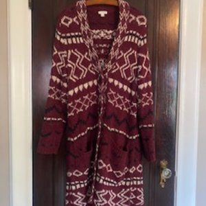 J.Jill Knee-length Cardigan
